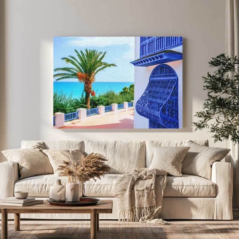 Sidi Bou Said Blue Balcony in a room — Sidi Bou Said, Tunisia