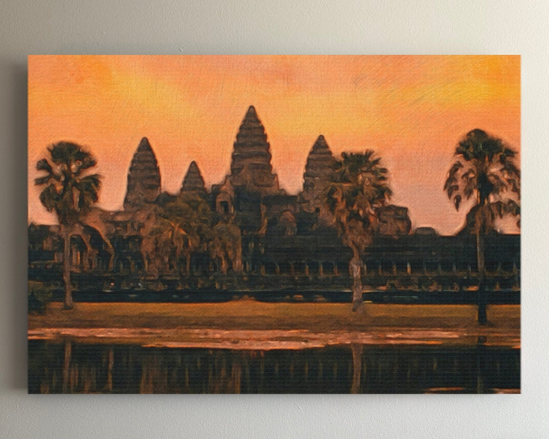 Siem Reap, Cambodia | Angkor Wat Sunrise Reflection | Original Series Gallery Canvas