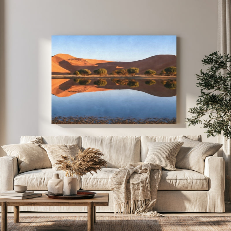 Sossusvlei Sand Dunes Reflection in a room — Sossusvlei, Namibia