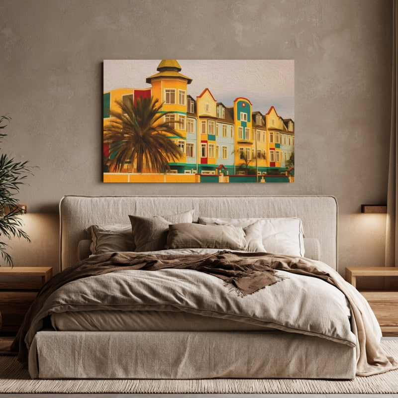 Swakopmund, Namibia | Brückenstrasse Colonial Facades | Original Series Gallery Canvas