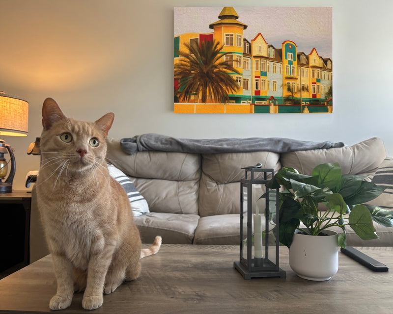 Swakopmund, Namibia | Brückenstrasse Colonial Facades | Original Series Gallery Canvas
