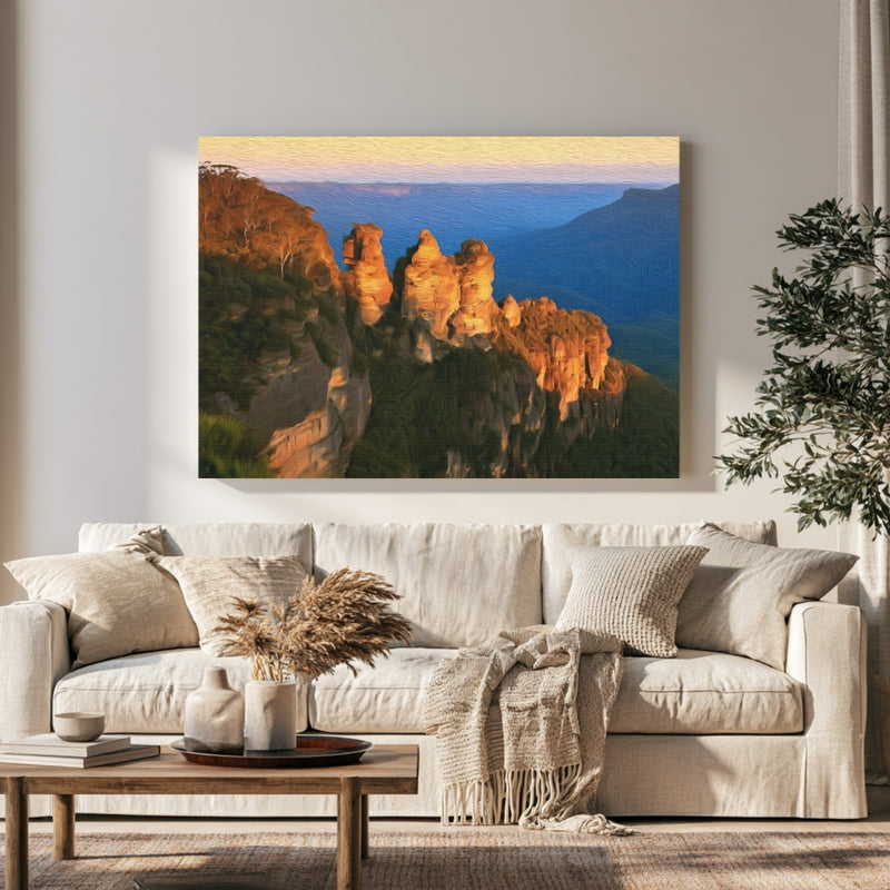 Three Sisters Blue Mountains in a room — Sydney, Australia