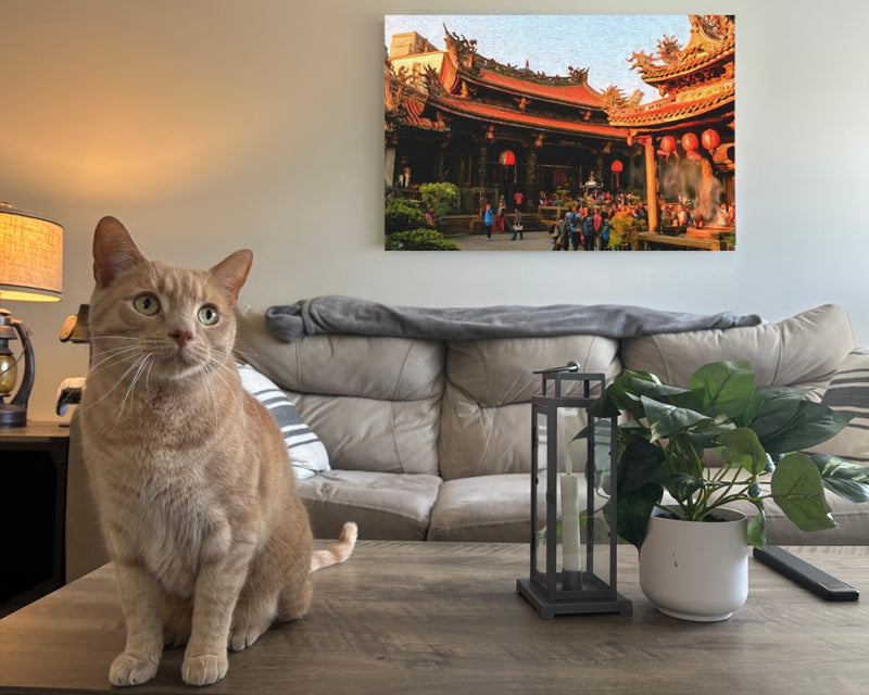 Taipei, Taiwan | Longshan Temple Courtyard Taipei | Original Series Gallery Canvas