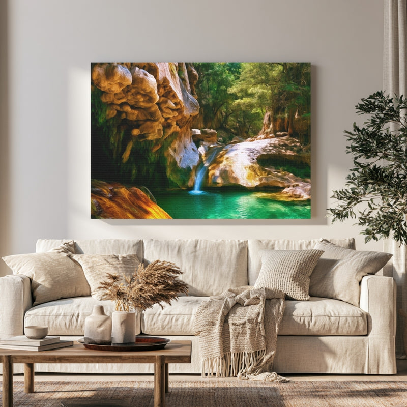 Taxco Hidden Waterfall Pool in a room — Taxco, Mexico