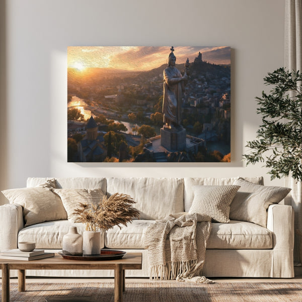 Tbilisi, Georgia | Kartlis Deda Statue Tbilisi | Original Series Gallery Canvas
