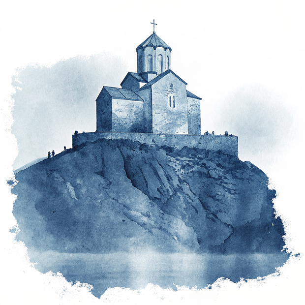Tbilisi Old Town watercolor
