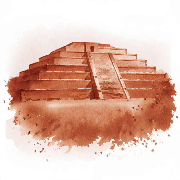 Teotihuacan watercolor