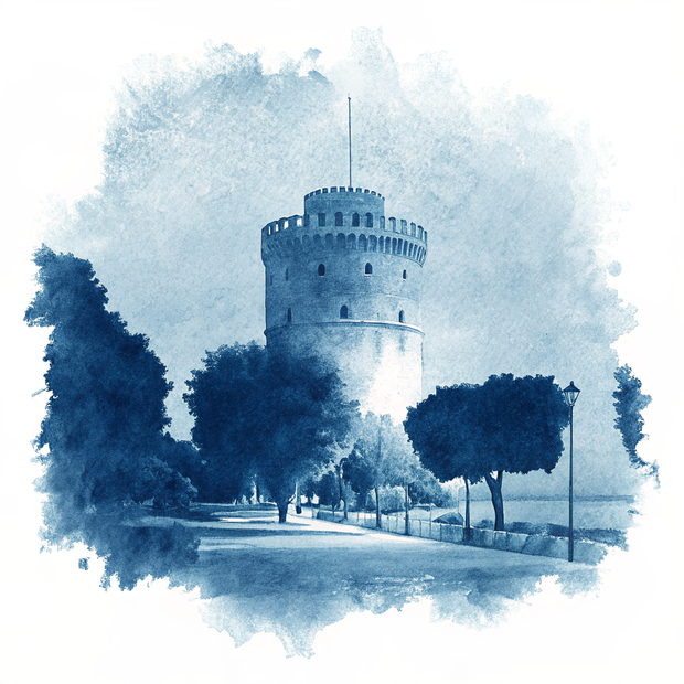 Thessaloniki watercolor