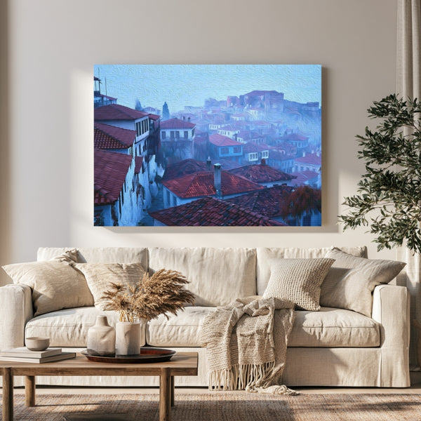 Thessaloniki, Greece | Ano Poli Rooftops Thessaloniki | Original Series Gallery Canvas