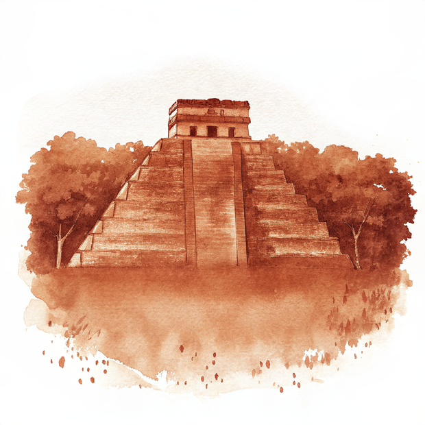 Tikal watercolor