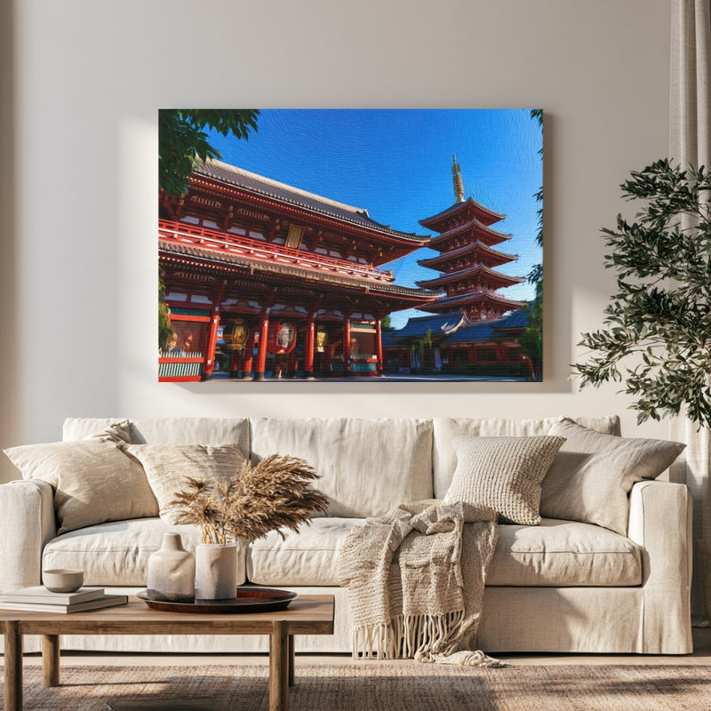 Senso-ji Temple Pagoda in a room — Tokyo, Japan