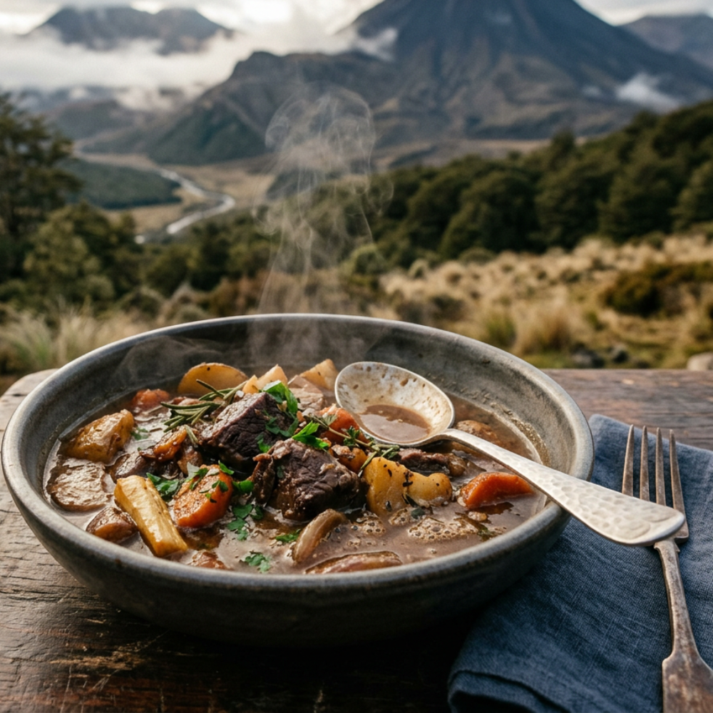 Local cuisine study in Tongariro National Park, New Zealand
