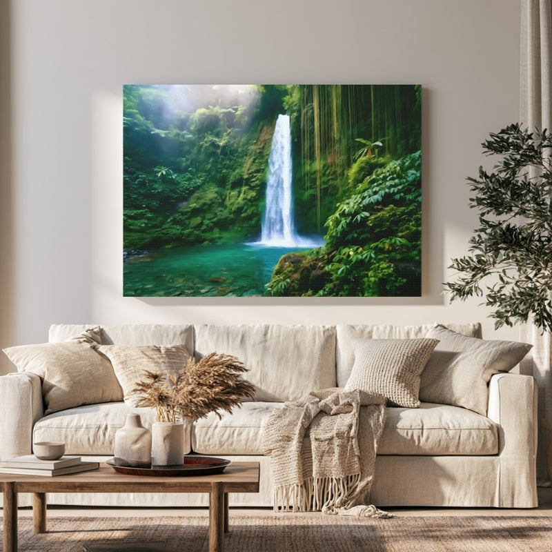 Ubud Jungle Waterfall Pool in a room — Ubud, Indonesia