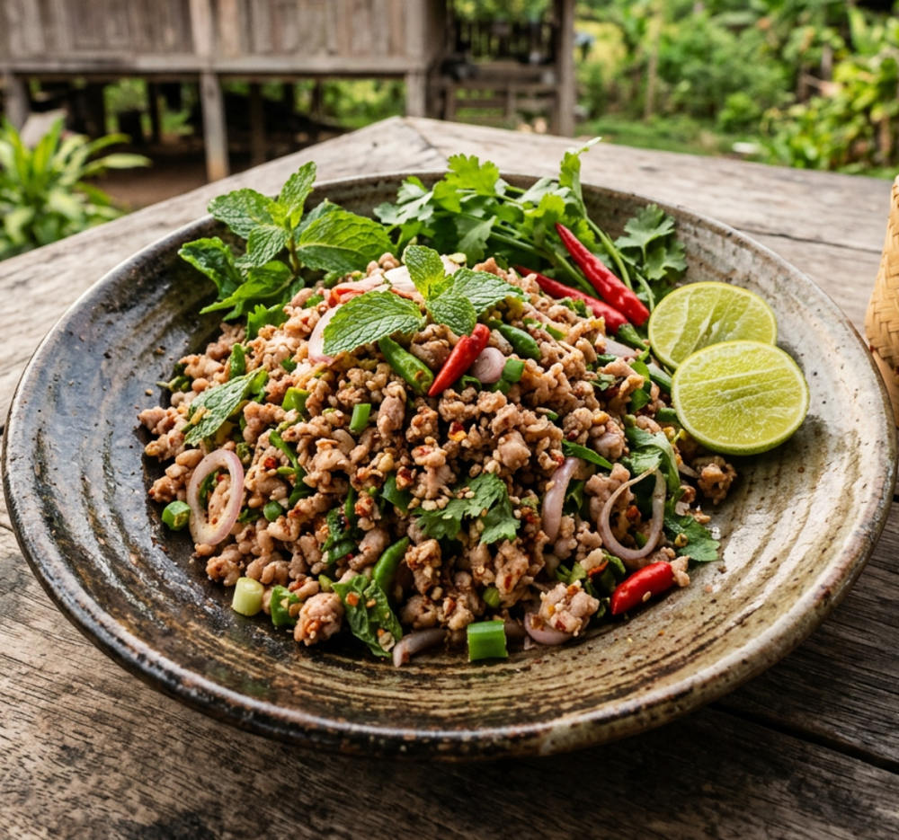 Local cuisine study in Vang Vieng, Laos
