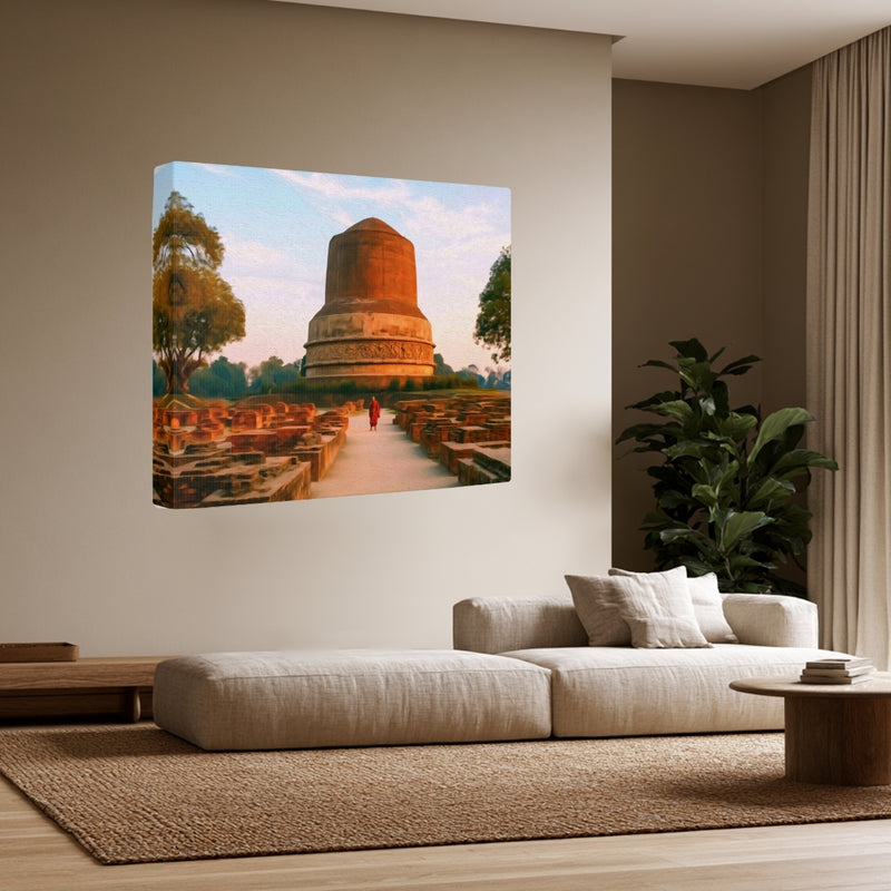 Varanasi, India | Dhamek Stupa Sarnath | Original Series Gallery Canvas