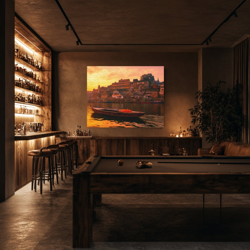Varanasi, India | Varanasi Ghats Ganges River | Original Series Gallery Canvas