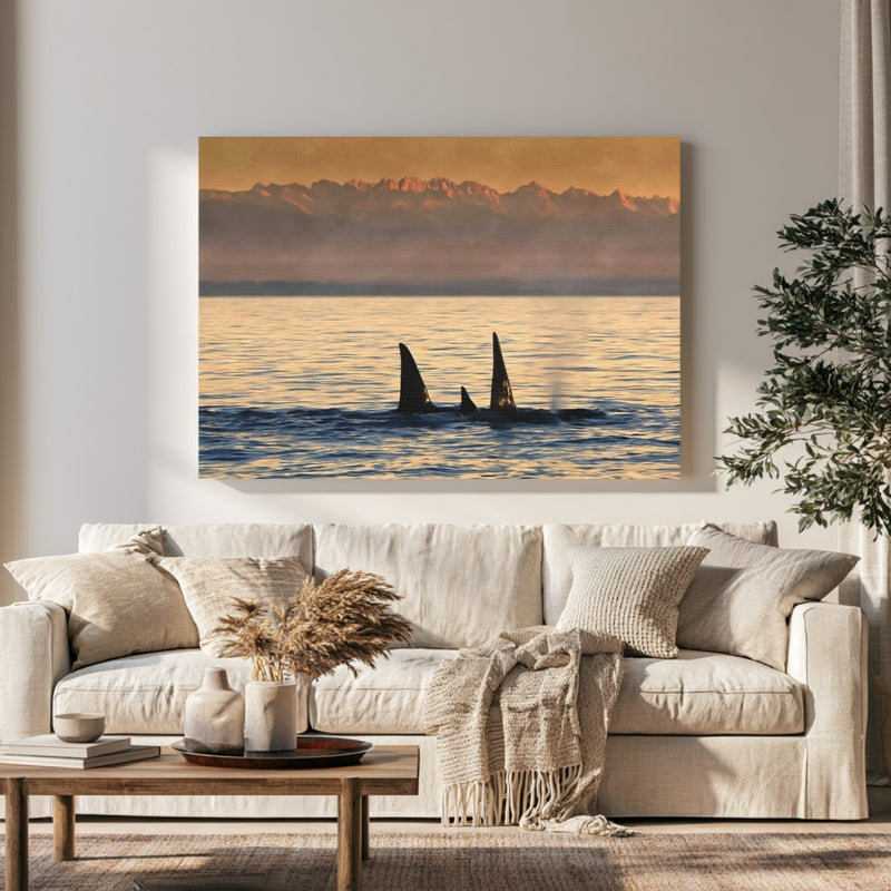 Orcas Olympic Mountains Strait in a room — Victoria, British Columbia