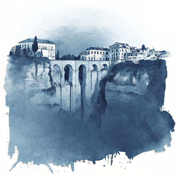 White Villages of Andalusia watercolor