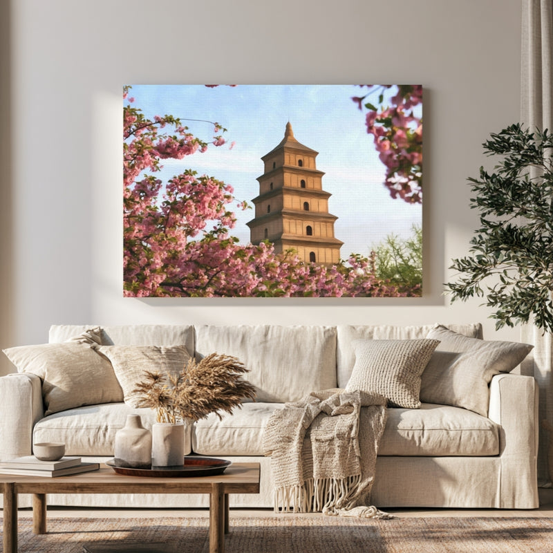 Giant Wild Goose Pagoda in a room — Xi'an, China