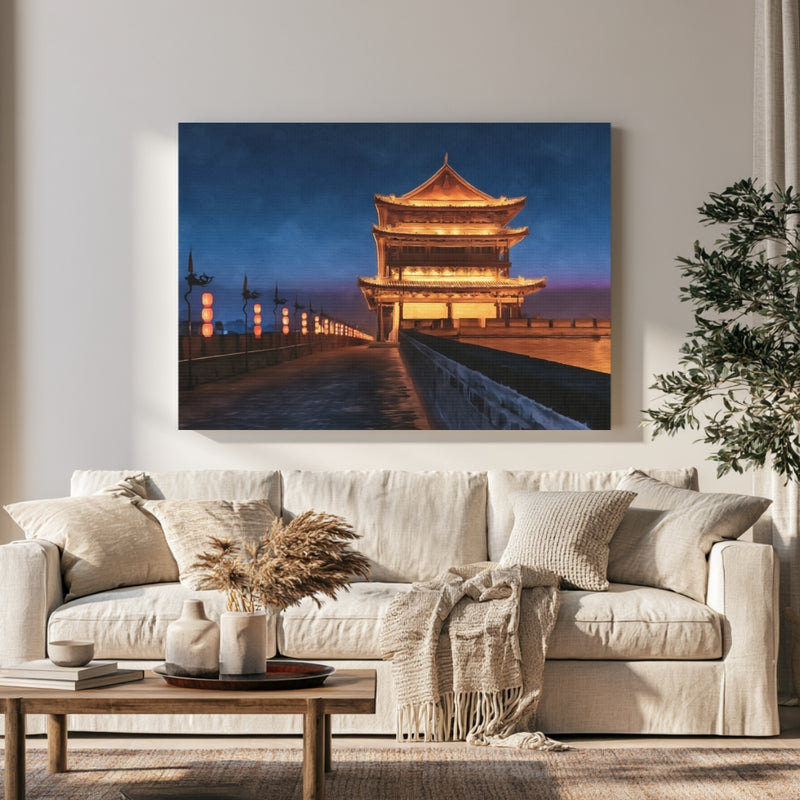 Xi'an Ancient City Wall Tower in a room — Xi'an, China