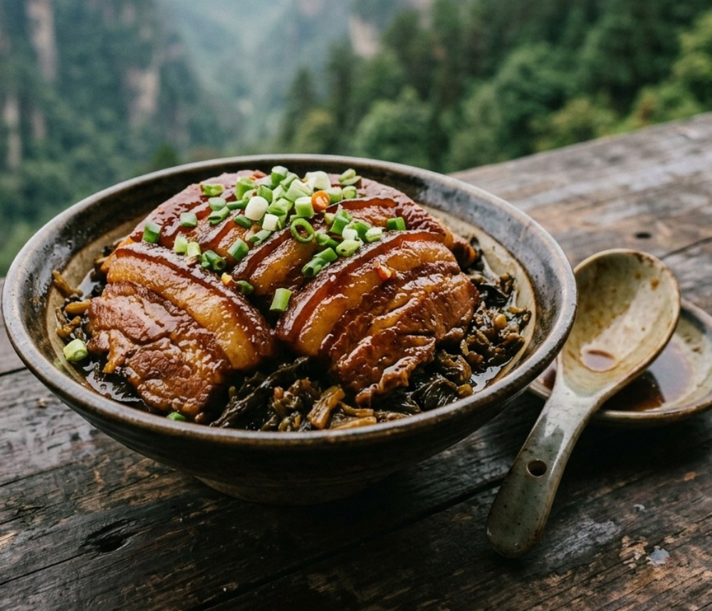 Local cuisine study in Zhangjiajie, China