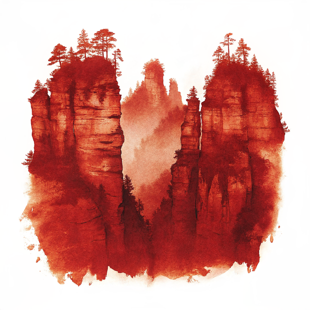 Zhangjiajie watercolor