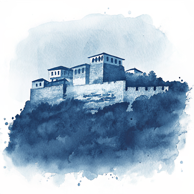 Albania watercolor