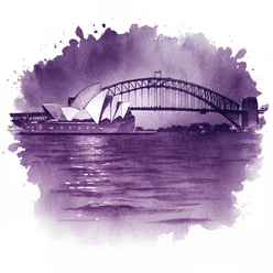 Australia watercolor