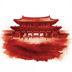 South Korea watercolor