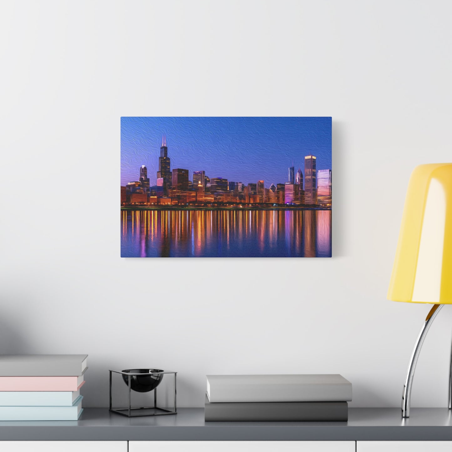 Chicago, Illinois | Watercolor Canvas Print | The Painted Passport®