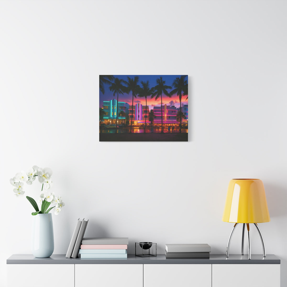 Miami, Florida | Watercolor Canvas Print | The Painted Passport®