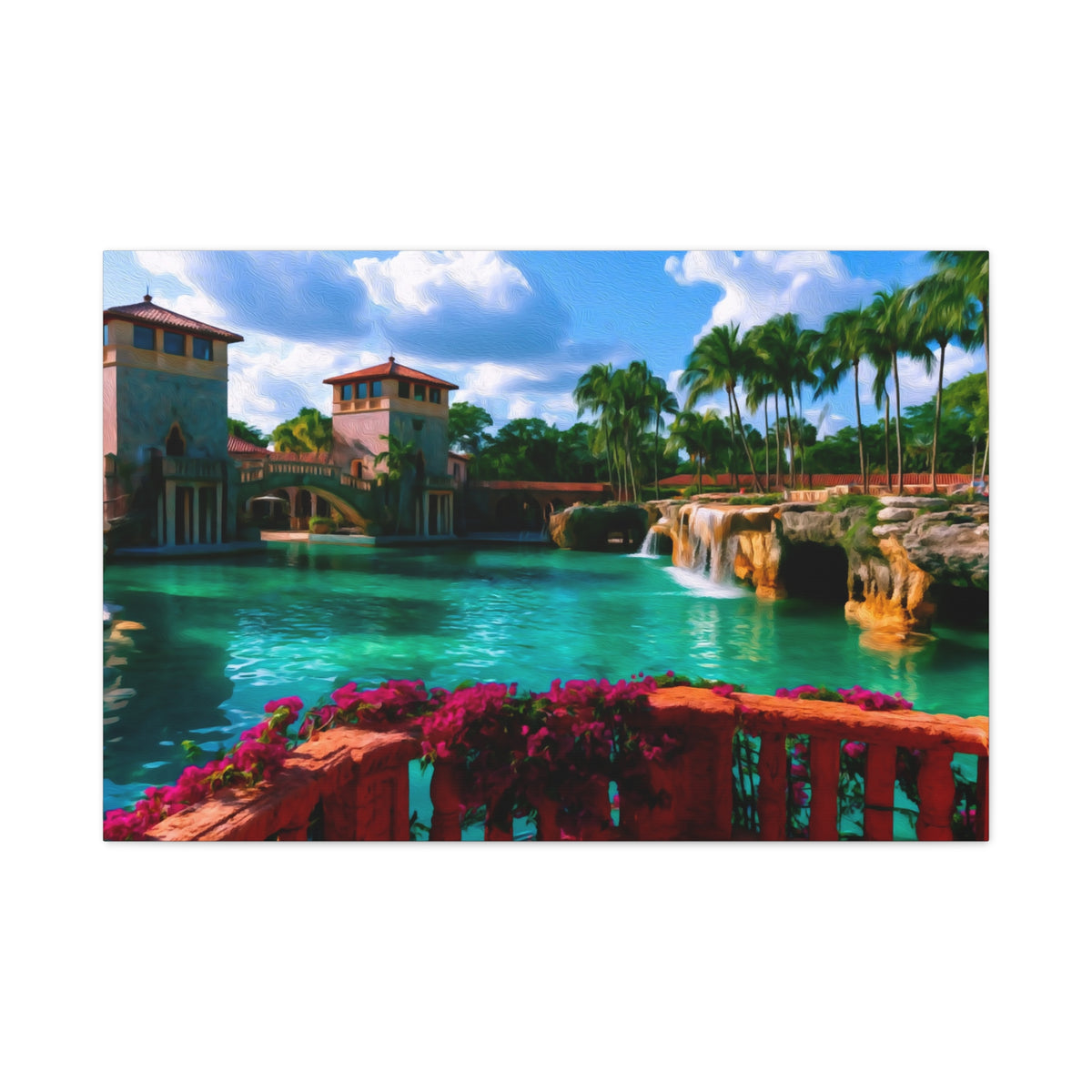 Miami, Florida | Watercolor Canvas Print | The Painted Passport®