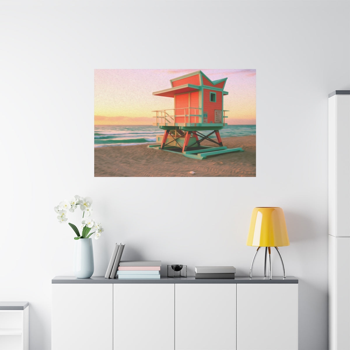 Miami, Florida | Watercolor Canvas Print | The Painted Passport®