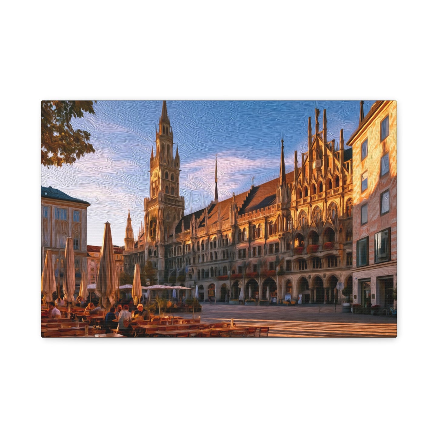 Munich, Germany | Watercolor Canvas Print | The Painted Passport®
