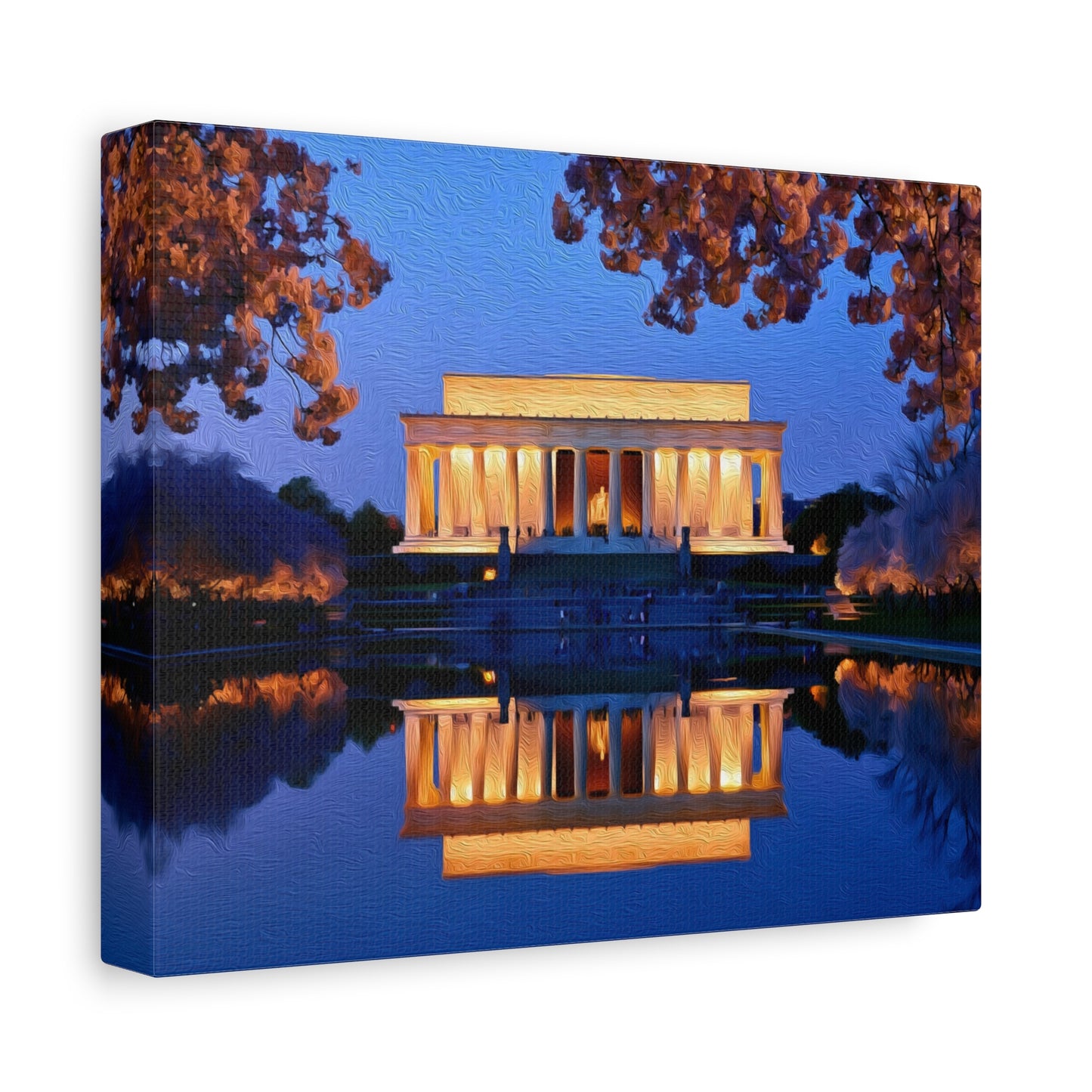 Washington DC, USA | Watercolor Canvas Print | The Painted Passport®