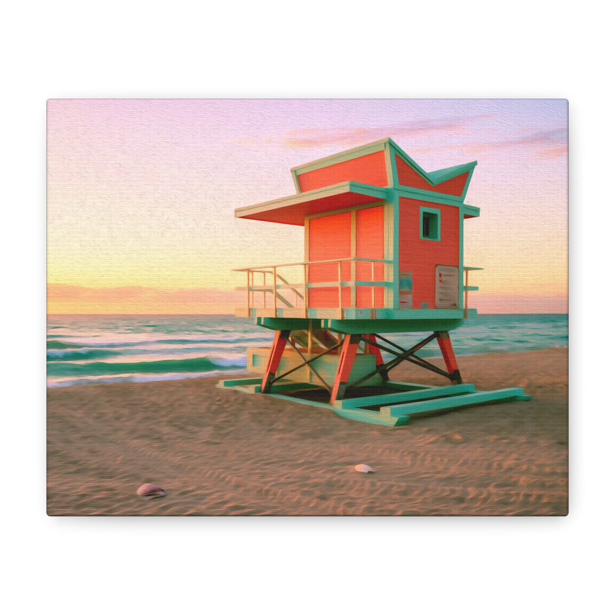 Miami, Florida | Watercolor Canvas Print | The Painted Passport®