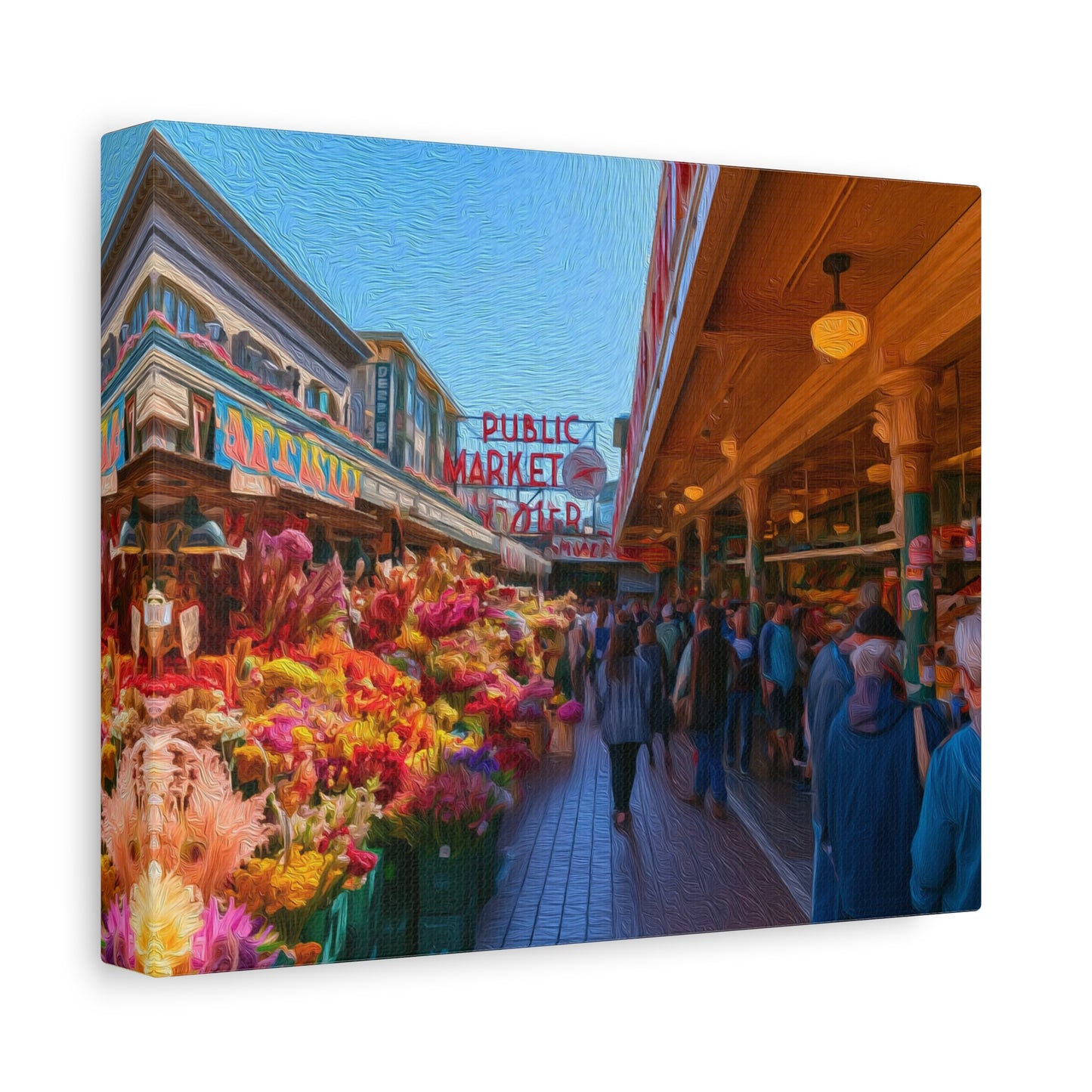 Seattle, Washington | Watercolor Canvas Print | The Painted Passport®