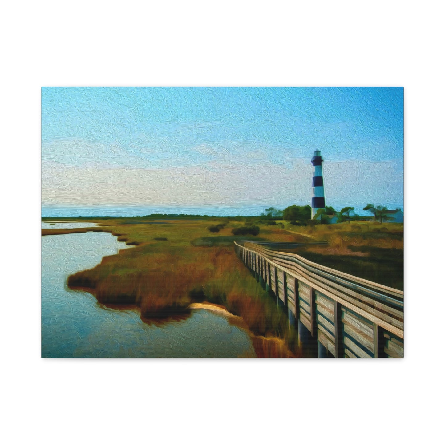Outer Banks, North Carolina | Watercolor Canvas Print | The Painted Passport®