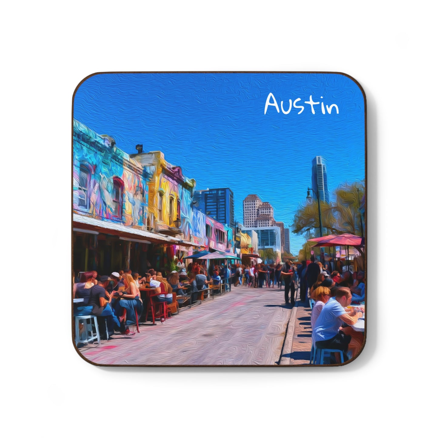 Austin, Texas | Watercolor Coaster | The Painted Passport®