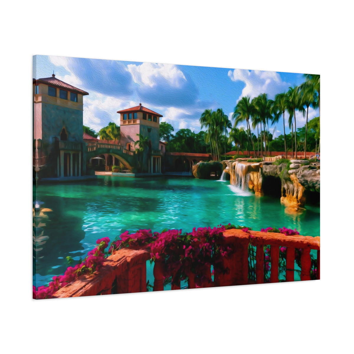 Miami, Florida | Watercolor Canvas Print | The Painted Passport®