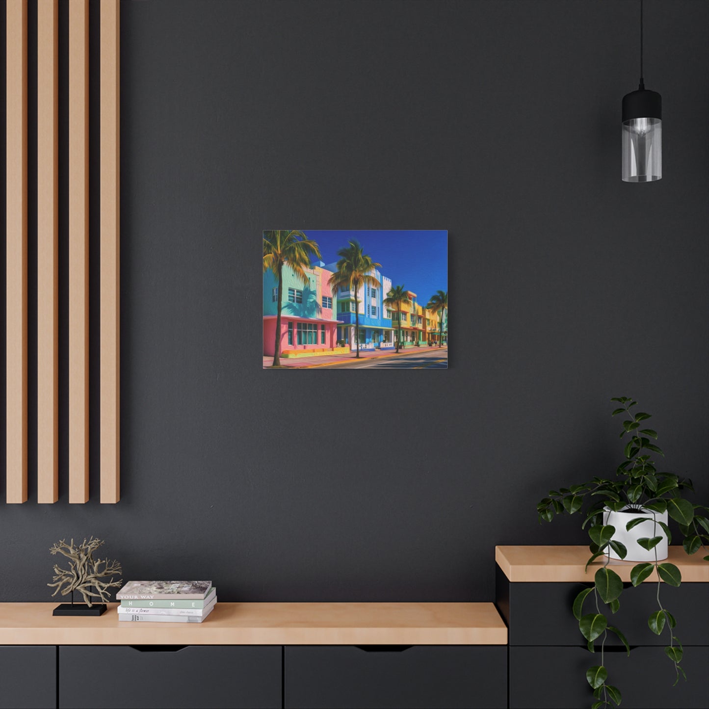 Miami, Florida | Watercolor Canvas Print | The Painted Passport®