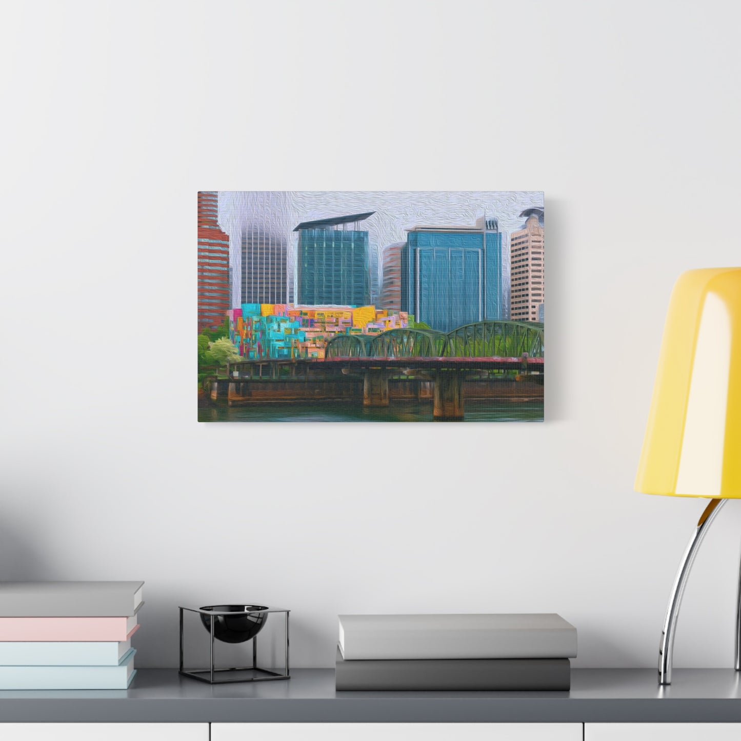 Portland, Oregon | Watercolor Canvas Print | The Painted Passport®