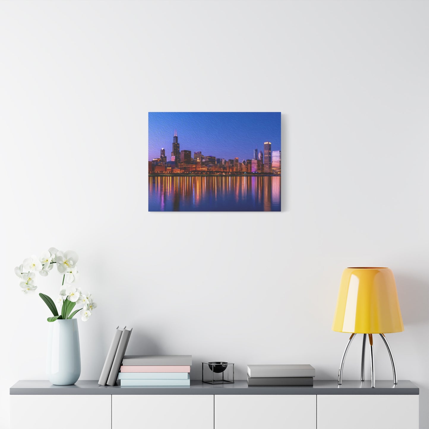 Chicago, Illinois | Watercolor Canvas Print | The Painted Passport®