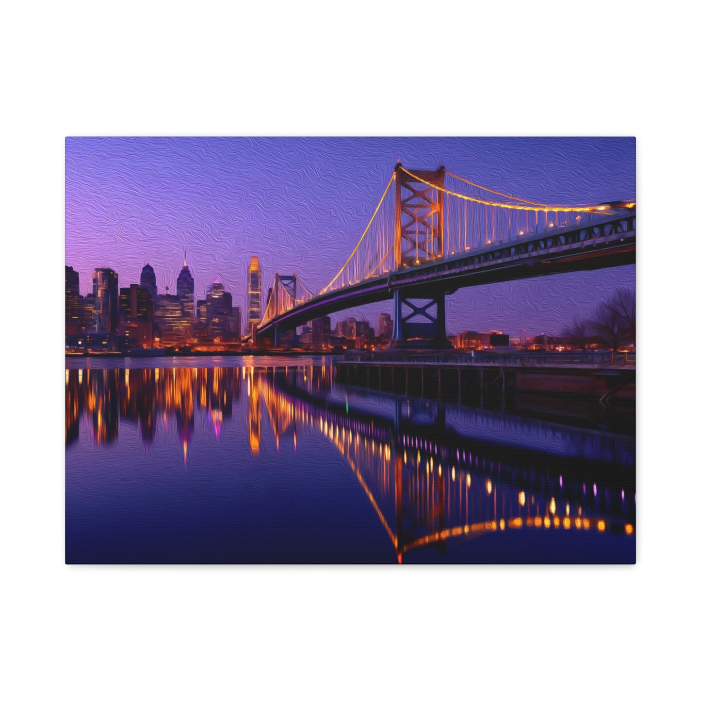 Philadelphia, Pennsylvania | Watercolor Canvas Print | The Painted Passport®