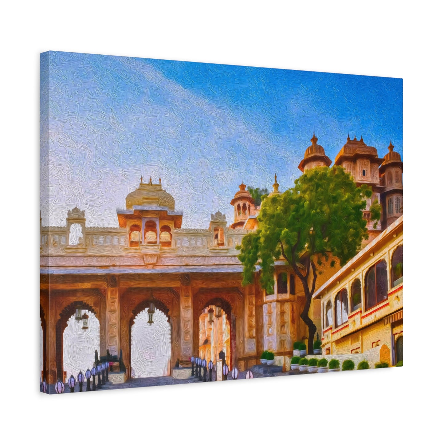Udaipur, India | Watercolor Canvas Print | The Painted Passport®