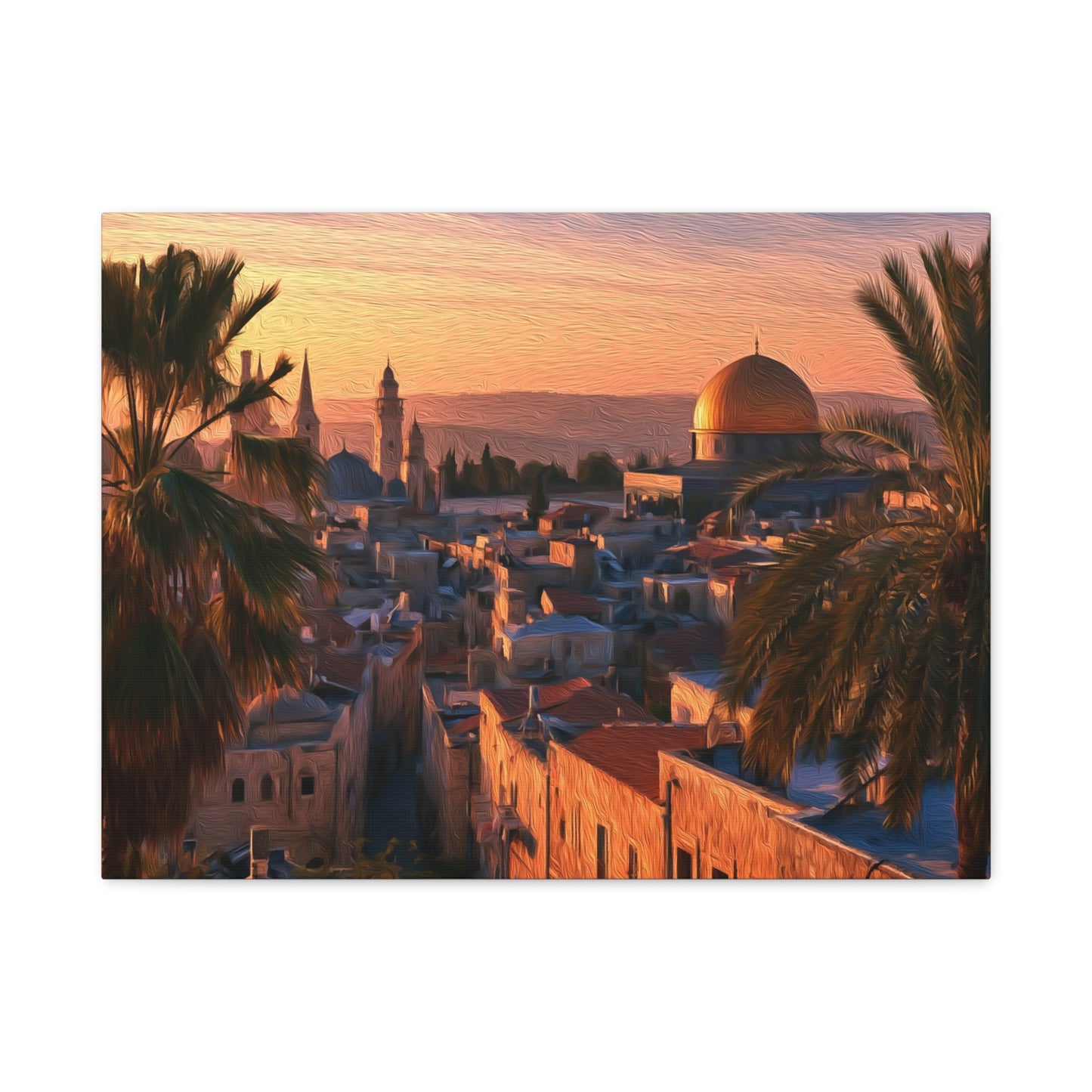 Jerusalem, Israel | Watercolor Canvas Print | The Painted Passport®