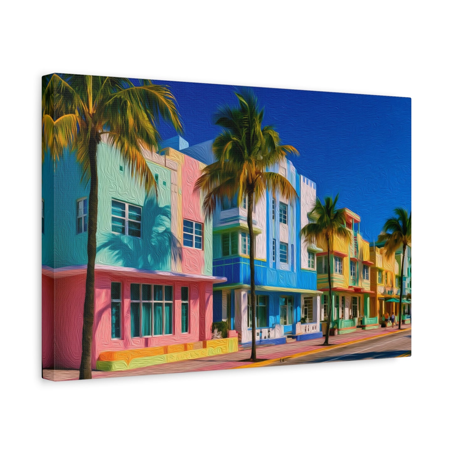 Miami, Florida | Watercolor Canvas Print | The Painted Passport®