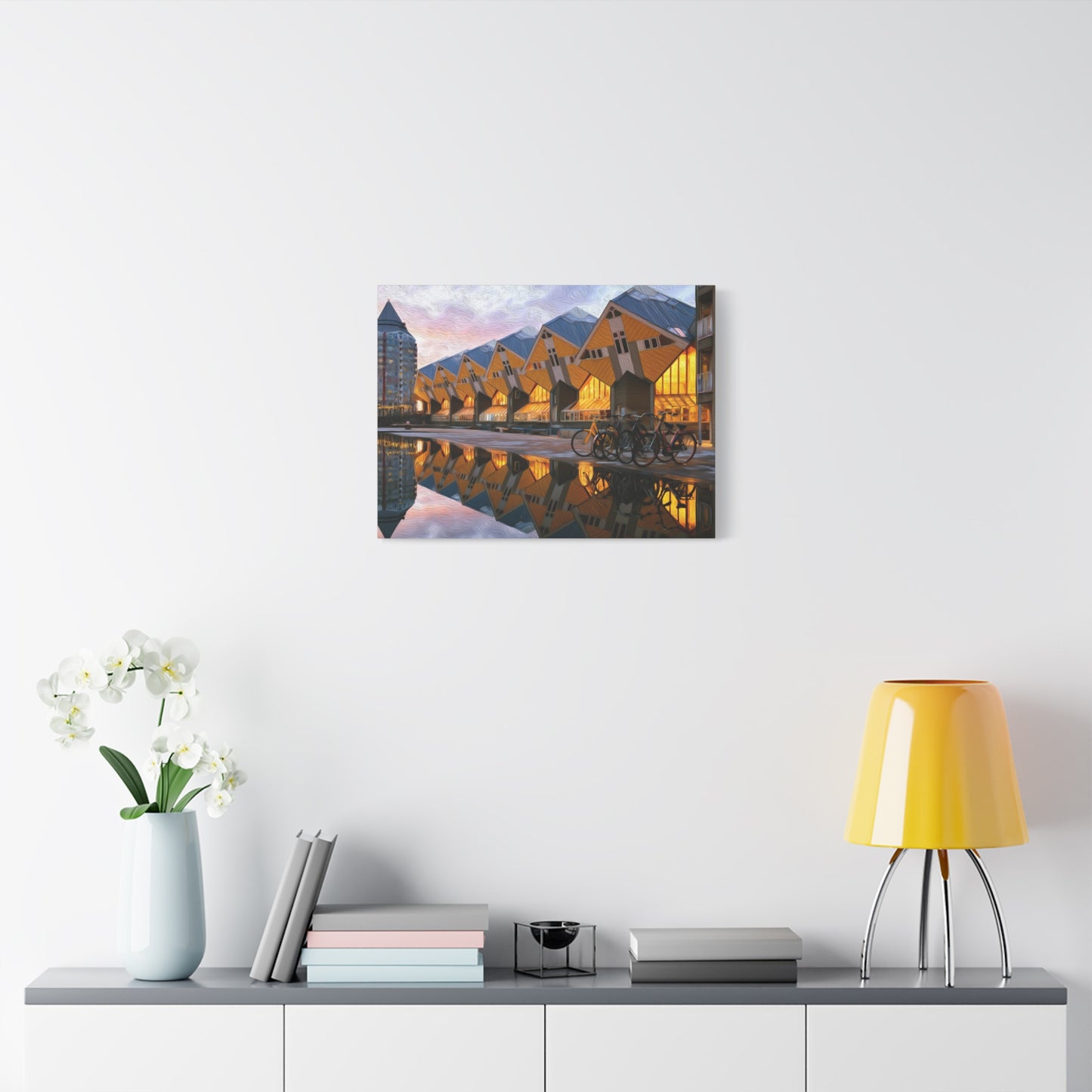 Rotterdam, Netherlands | Watercolor Canvas Print | The Painted Passport®