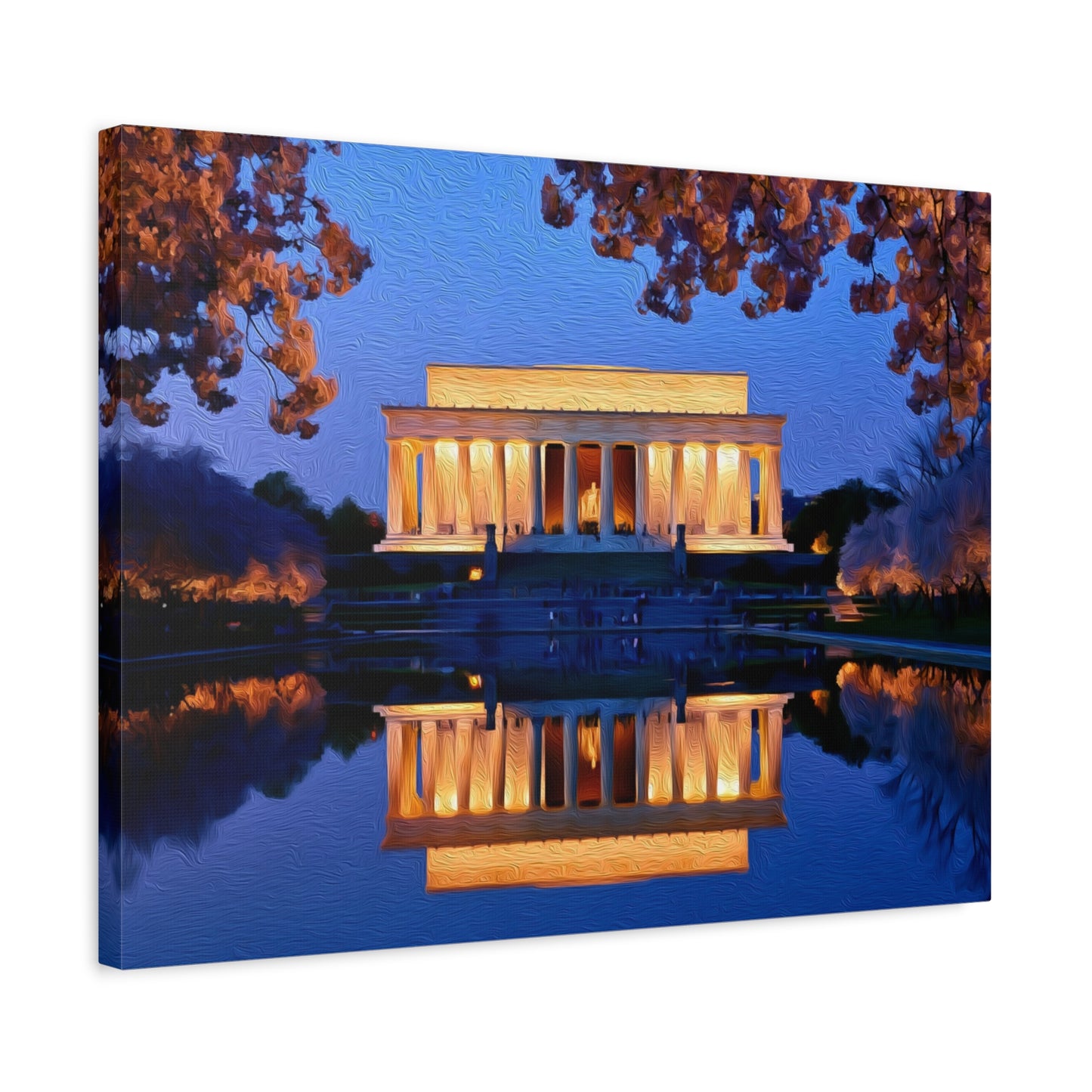 Washington DC, USA | Watercolor Canvas Print | The Painted Passport®