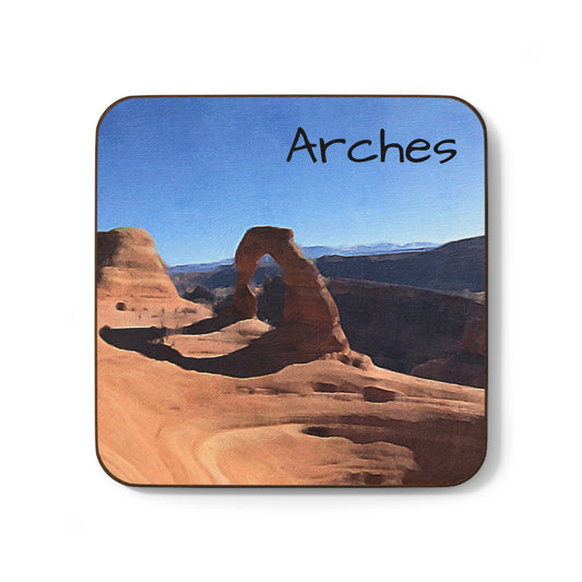 Arches Hardboard Coaster - Artistic Home Decor for Coffee Lovers